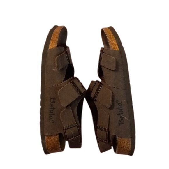 Birkenstock Betula L6 M4 37 Double Strap Open Toe Sandals Slingback Shoes Buckle - Picture 6 of 12